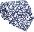 Men's Orange Blossom Floral Printed Tie