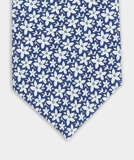 Men's Orange Blossom Floral Printed Tie