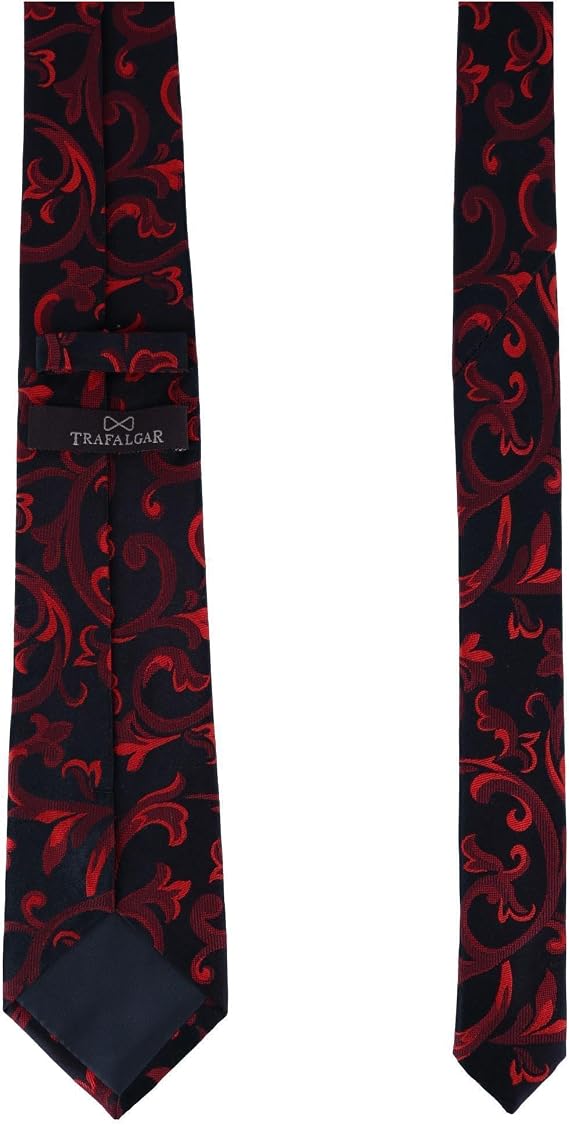Trafalgar Men's Christian the Romantic Brocade Silk Necktie