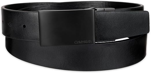 Calvin Klein Men’s Reversible Leather Belt - 2‑in‑1 Versatile Modern Style