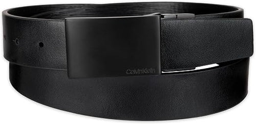 Calvin Klein Men’s Reversible Leather Belt - 2‑in‑1 Versatile Modern Style