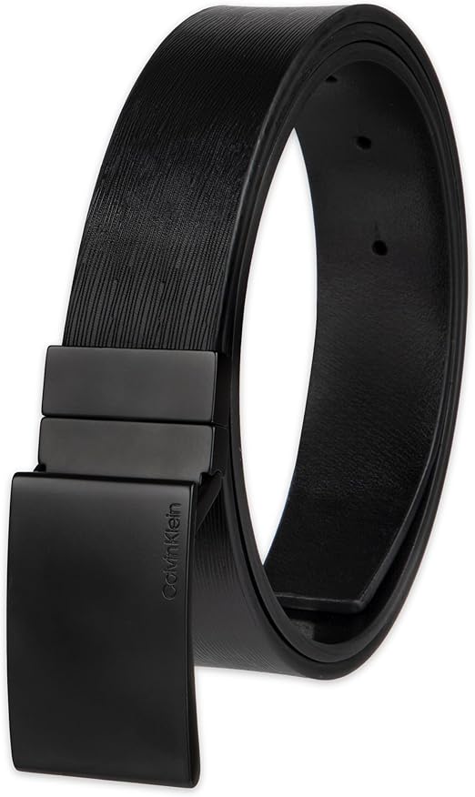 Calvin Klein Men’s Reversible Leather Belt - 2‑in‑1 Versatile Modern Style